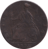 1775 HALFPENNY ( VF ) - HALFPENNY - Cambridgeshire Coins