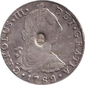 1782 SPAIN 8 REALES - FLORIN - Cambridgeshire Coins