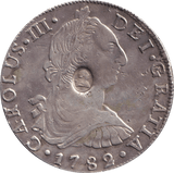 1782 SPAIN 8 REALES - FLORIN - Cambridgeshire Coins