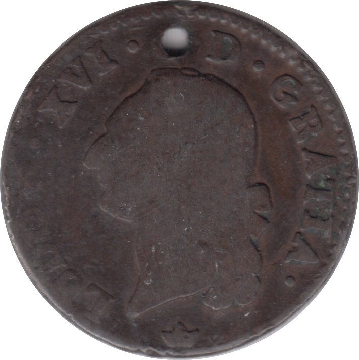 1785 COPPER 1 SOL FRANCE - WORLD COINS - Cambridgeshire Coins