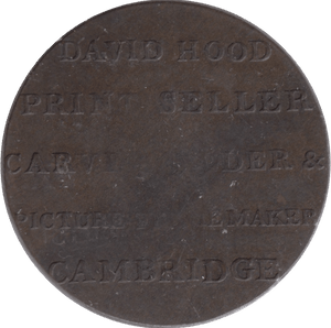 1785 HALFPENNY PEACE AND PLENTY TOKEN CAMBRIDGE - HALFPENNY TOKENS - Cambridgeshire Coins