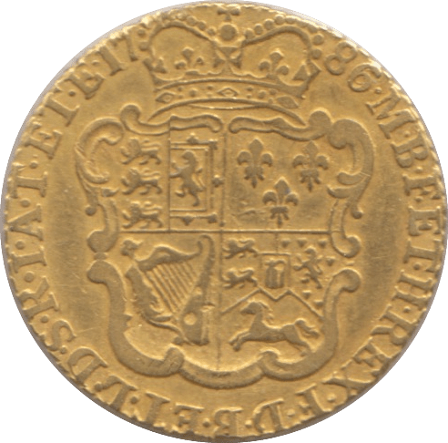 1786 GOLD HALF GUINEA ( VF ) GEORGE III - Guineas - Cambridgeshire Coins