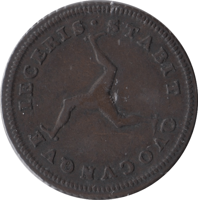 1786 HALFPENNY ISLE OF MAN - WORLD COINS - Cambridgeshire Coins