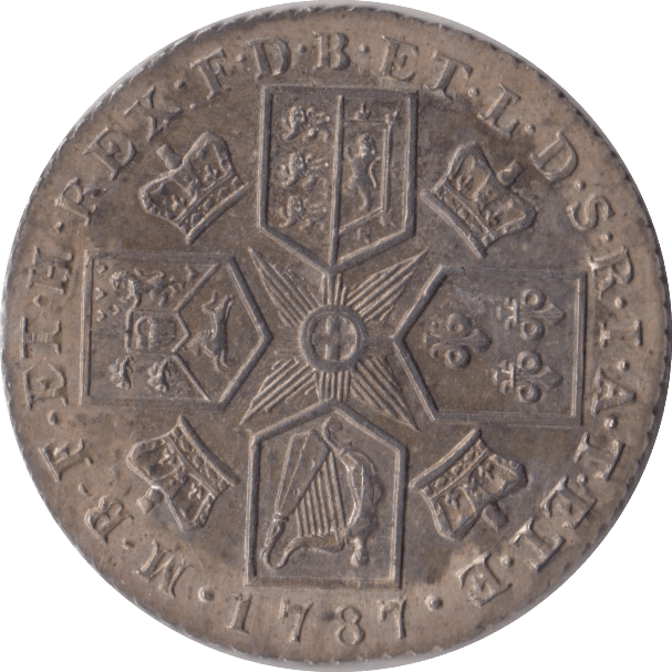 1787 SHILLING ( AUNC ) - Sixpence - Cambridgeshire Coins