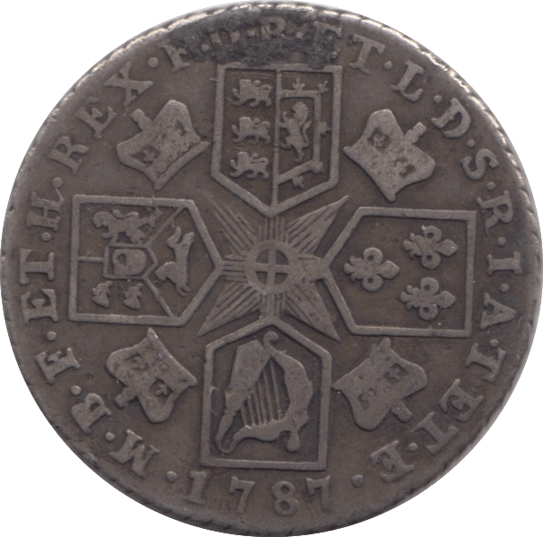 1787 SHILLING ( GF ) - Sixpence - Cambridgeshire Coins