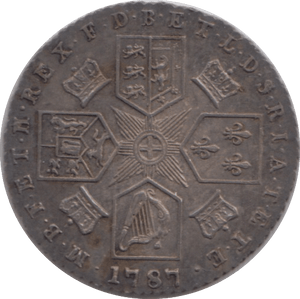 1787 SIXPENCE ( AUNC ) - Sixpence - Cambridgeshire Coins