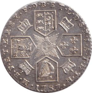 1787 SIXPENCE ( EF ) - SIXPENCE - Cambridgeshire Coins