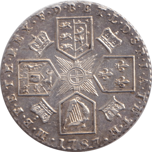 1787 SIXPENCE ( EF ) - SIXPENCE - Cambridgeshire Coins