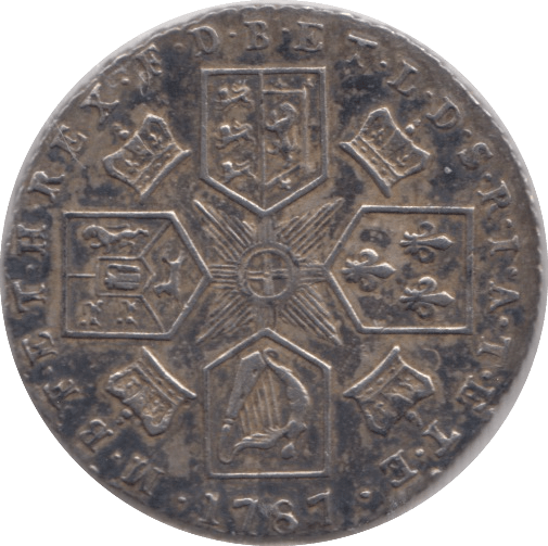 1787 SIXPENCE ( EF ) - Sixpence - Cambridgeshire Coins