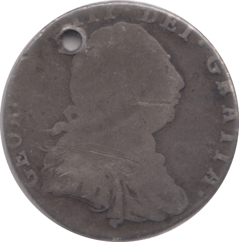 1787 SIXPENCE ( FINE ) HOLED - Sixpence - Cambridgeshire Coins