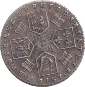 1787 SIXPENCE ( GVF ) 2 - SIXPENCE - Cambridgeshire Coins