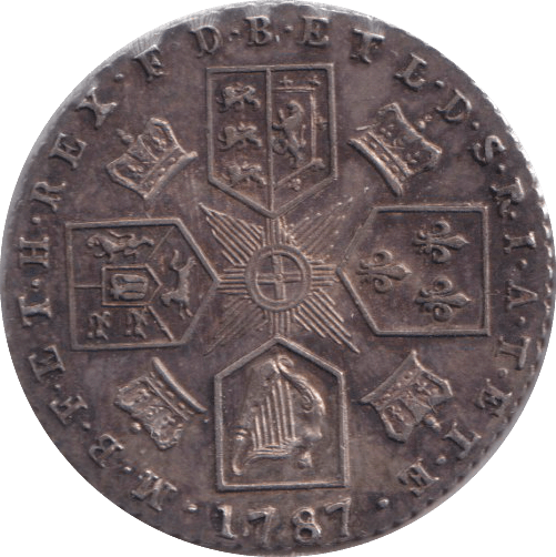 1787 SIXPENCE ( GVF ) - SIXPENCE - Cambridgeshire Coins