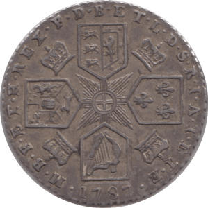 1787 SIXPENCE ( GVF ) - SIXPENCE - Cambridgeshire Coins