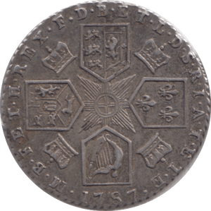 1787 SIXPENCE ( GVF ) - Sixpence - Cambridgeshire Coins