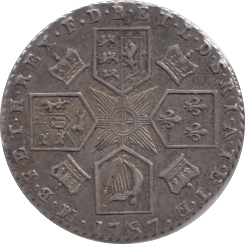 1787 SIXPENCE ( GVF ) - Sixpence - Cambridgeshire Coins