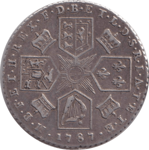 1787 SIXPENCE ( VF ) - SIXPENCE - Cambridgeshire Coins