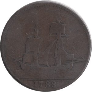 1788 HALFPENNY TOKEN WILKINSON IRONWORKS SHROPSHIRE - HALFPENNY TOKENS - Cambridgeshire Coins