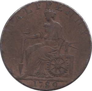 1789 HALFPENNY TOKEN MACCLESFIELD - HALFPENNY TOKENS - Cambridgeshire Coins