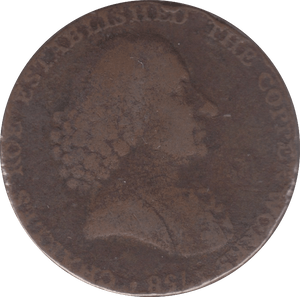 1790 HALF PENNY TOKEN MACCLESFIELD - HALFPENNY TOKENS - Cambridgeshire Coins