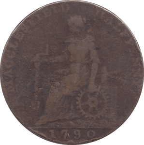 1790 HALF PENNY TOKEN MACCLESFIELD - HALFPENNY TOKENS - Cambridgeshire Coins