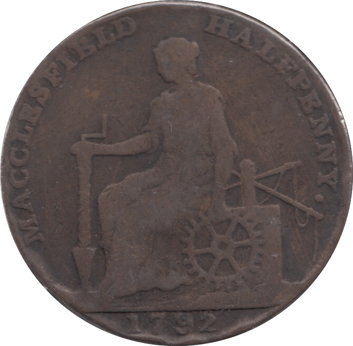 1792 HALF PENNY TOKEN MACCLESFIELD - HALFPENNY TOKEN - Cambridgeshire Coins