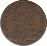 1793 CAMBRIDGE FARTHING TOKEN ISACC NEWTON - FARTHING TOKEN - Cambridgeshire Coins