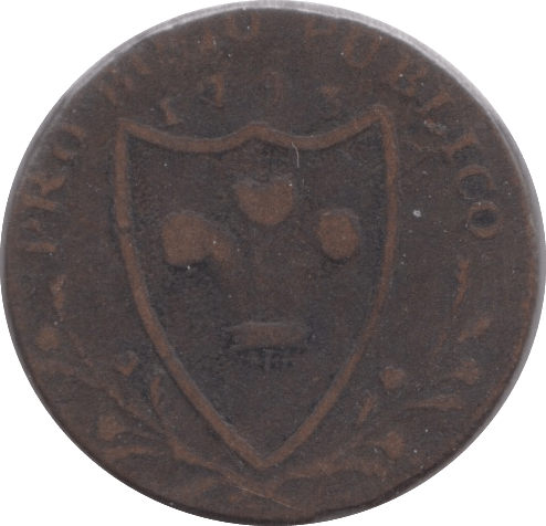 1793 FARTHING TOKEN NORTH WALES - FARTHING TOKEN - Cambridgeshire Coins