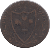 1793 FARTHING TOKEN NORTH WALES - FARTHING TOKEN - Cambridgeshire Coins