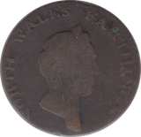 1793 FARTHING TOKEN NORTH WALES - FARTHING TOKEN - Cambridgeshire Coins