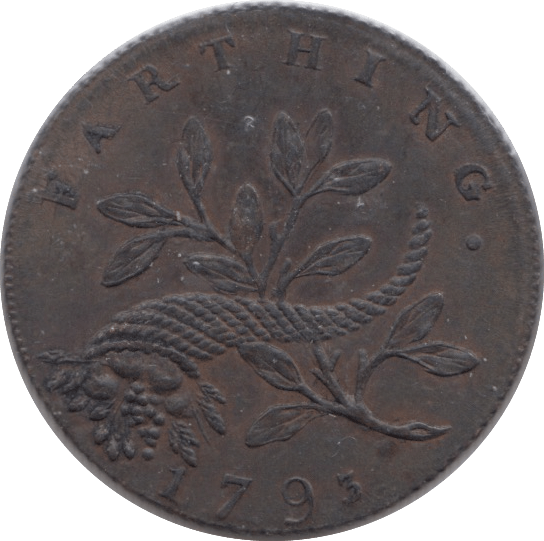 1793 FARTHING TOKEN SIR ISAAC NEWTON - FARTHING TOKEN - Cambridgeshire Coins