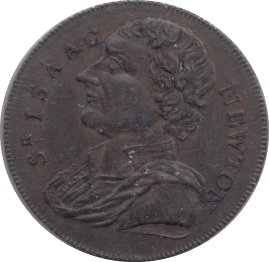 1793 FARTHING TOKEN SIR ISAAC NEWTON - FARTHING TOKEN - Cambridgeshire Coins