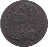 1793 FARTHING TOKEN SIR ISAAC NEWTON - FARTHING TOKEN - Cambridgeshire Coins