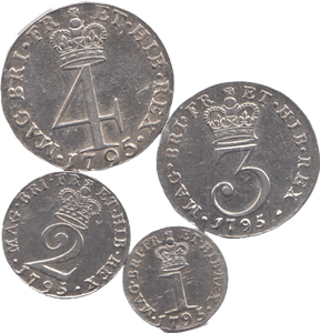 1795 MAUNDY SET GEORGE III - Maundy Set - Cambridgeshire Coins