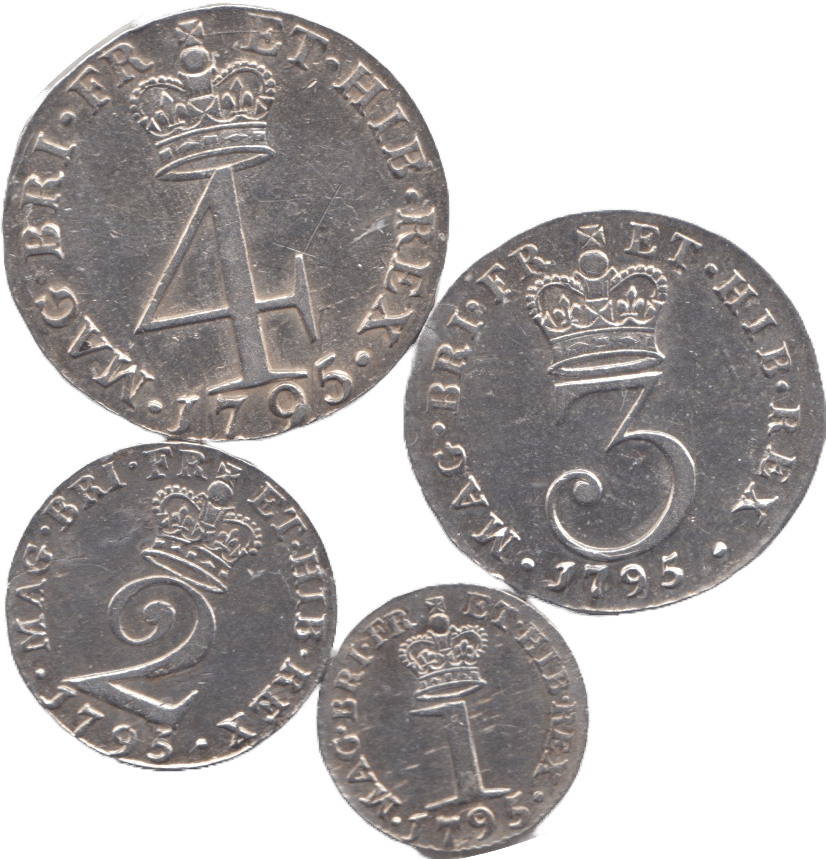 1795 MAUNDY SET GEORGE III - Maundy Set - Cambridgeshire Coins