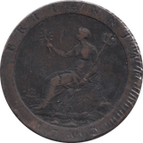 1797 PENNY BRITANNIA ( FINE ) - PENNY - Cambridgeshire Coins