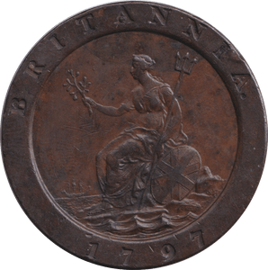 1797 TWOPENCE ( AUNC ) D10 - TWOPENCE - Cambridgeshire Coins