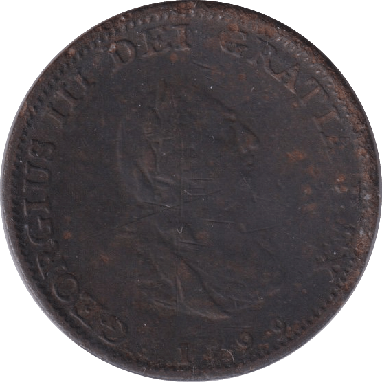 1799 FARTHING ( FINE ) - Farthing - Cambridgeshire Coins