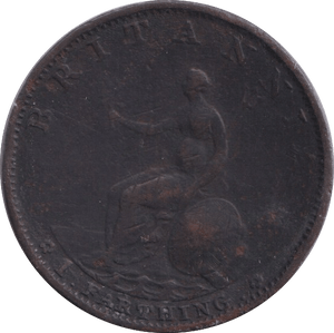 1799 FARTHING ( FINE ) - Farthing - Cambridgeshire Coins