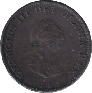 1799 FARTHING ( GVF ) - FARTHING - Cambridgeshire Coins