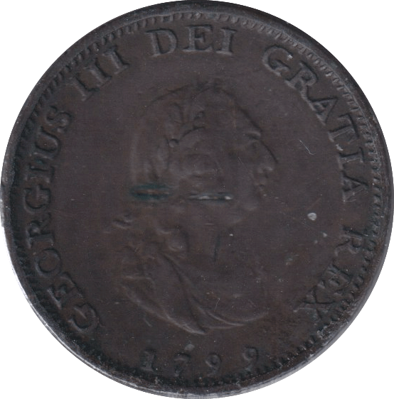 1799 FARTHING ( GVF ) - FARTHING - Cambridgeshire Coins