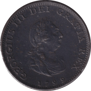 1799 FARTHING ( GVF ) - FARTHING - Cambridgeshire Coins