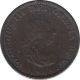 1799 FARTHING ( VF ) - Farthing - Cambridgeshire Coins