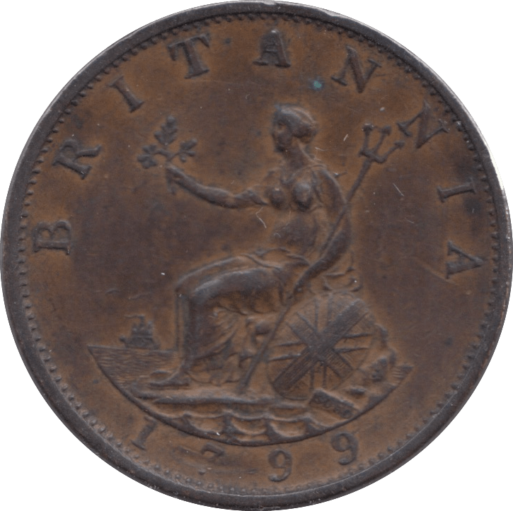 1799 HALFPENNY ( GVF ) - PENNY - Cambridgeshire Coins