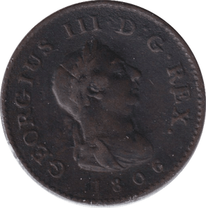 1806 FARTHING ( FINE ) - FARTHING - Cambridgeshire Coins