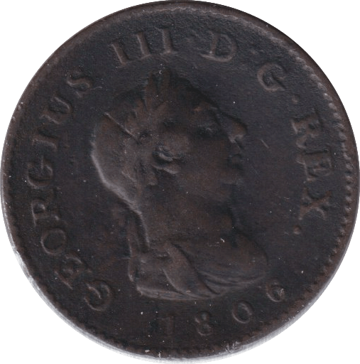 1806 FARTHING ( FINE ) - FARTHING - Cambridgeshire Coins