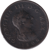 1806 FARTHING ( FINE ) - FARTHING - Cambridgeshire Coins