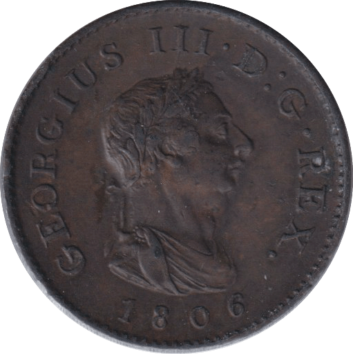 1806 FARTHING ( GVF ) - FARTHING - Cambridgeshire Coins