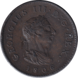 1806 FARTHING ( GVF ) - FARTHING - Cambridgeshire Coins