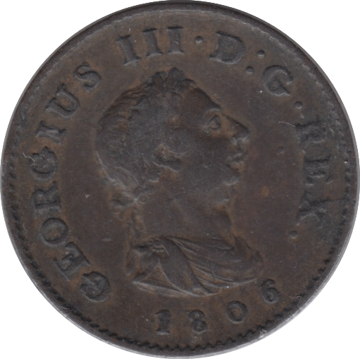 1806 FARTHING ( GVF ) - Farthing - Cambridgeshire Coins