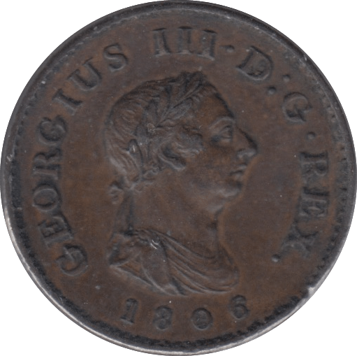 1806 FARTHING ( GVF ) - Farthing - Cambridgeshire Coins